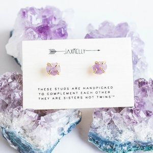JaxKelly Amethyst Gemstone Earrings
